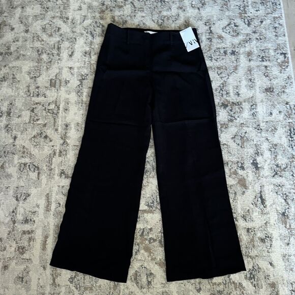 ZARA | Black | PANTS WITH TOPSTITCHING - Picture 10 of 11